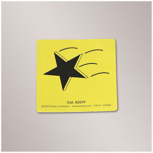MAGNETS FALLING STAR YELLOW 12PK